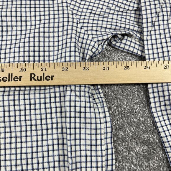 LL Bean Dress Shirt Mens Large Button Down Wrinkle Resistant Plaid Cotton - Picture 11 of 13